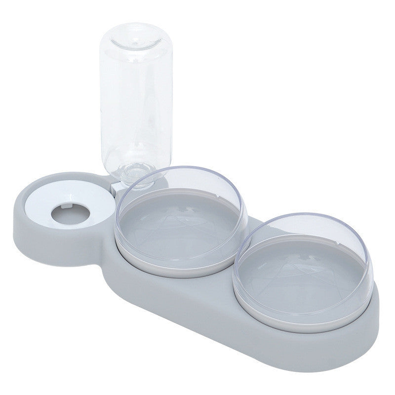 Automatic Feeder Bowl With Water Fountain