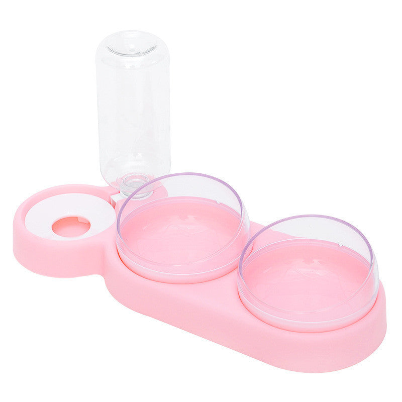 Automatic Feeder Bowl With Water Fountain