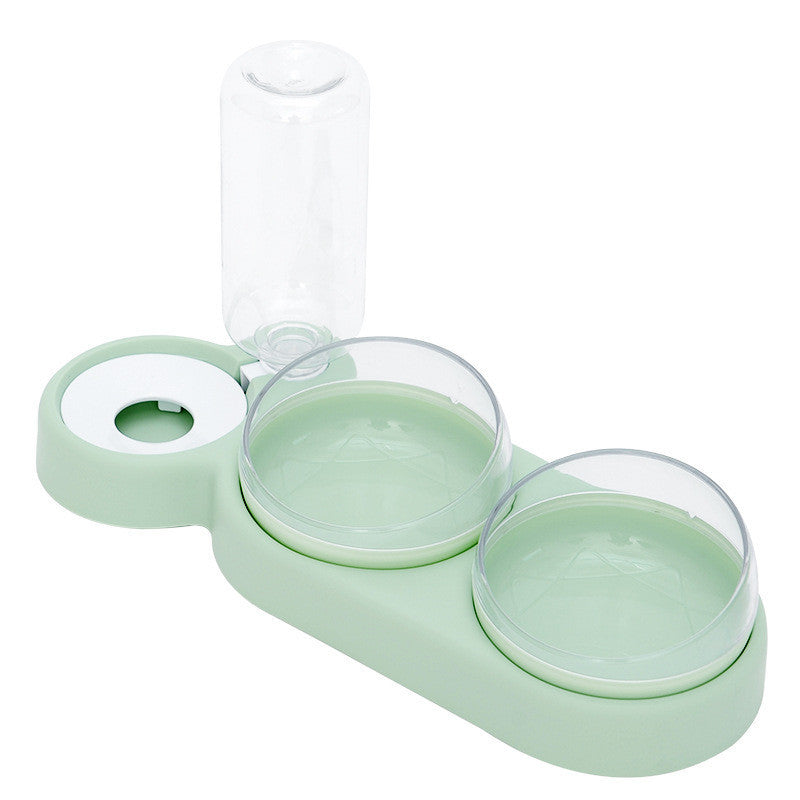 Automatic Feeder Bowl With Water Fountain