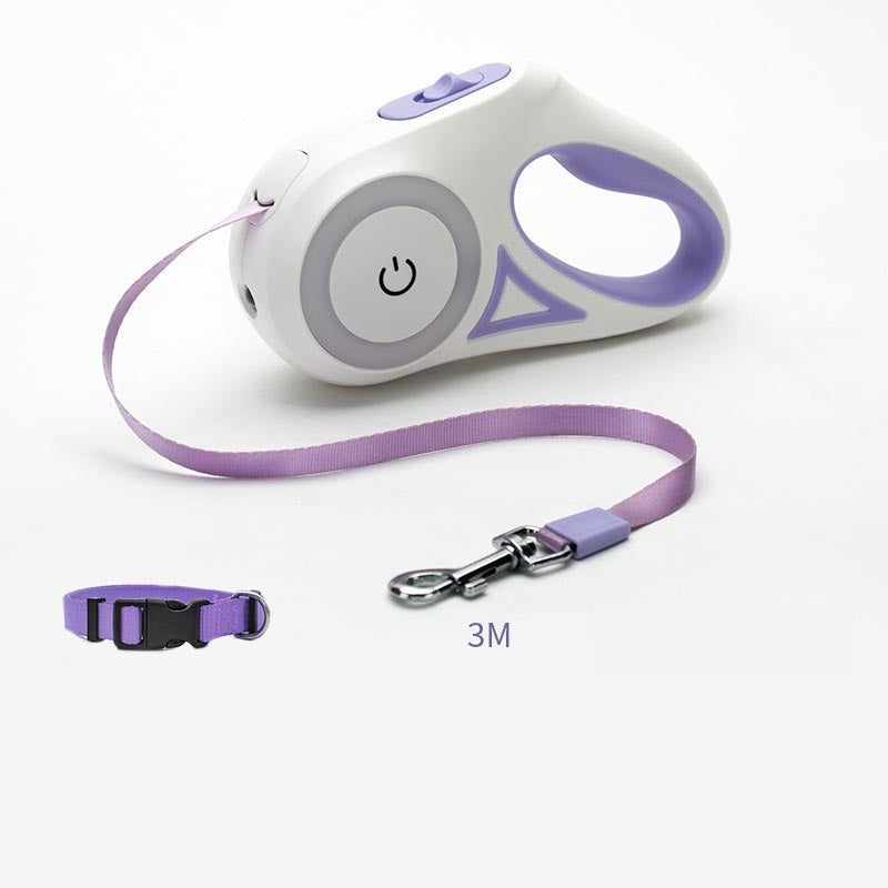 Retractable Leash And Dog Collar